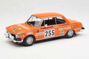 BMW 2002 Jagermeister #255 W. Stiller Rally Monte Carlo 1973 IXO 1:18 18RMC165 Metāls