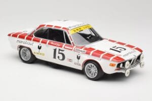BMW 2800 CS E9 #15 Team Marabout Gaye / S. Braillard 24 Hours of Spa 1972 Minichamps 1:18 155722715 Metāls — attēls 4 no 6