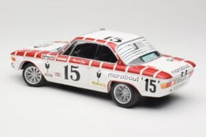 BMW 2800 CS E9 #15 Team Marabout Gaye / S. Braillard 24 Hours of Spa 1972 Minichamps 1:18 155722715 Metāls — attēls 5 no 6