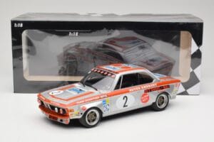 BMW 2800 CS E9 #2 Team Schnitzer J. Fitzpatrick / H. Heyer Winners Grand Prix Touring Cars Nurburgring 1972 Minichamps 1:18 1 — attēls 6 no 6