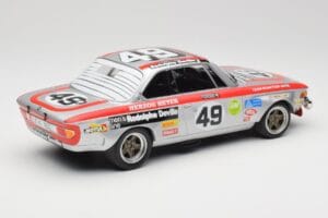BMW 2800 CS E9 #49 Team Schnitzer G. Herzog / H. Heyer 24 Hours of Spa 1972 Minichamps 1:18 155722749 Metāls — attēls 2 no 6