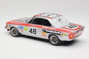 BMW 2800 CS E9 #49 Team Schnitzer G. Herzog / H. Heyer 24 Hours of Spa 1972 Minichamps 1:18 155722749 Metāls — attēls 5 no 6