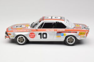 BMW 2800 CS Team Schnitzer #10 J. Fitzpatrick / J. Peltier Spa 1972 Minichamps 1:18 155722710 Metāls — attēls 3 no 6