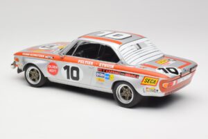 BMW 2800 CS Team Schnitzer #10 J. Fitzpatrick / J. Peltier Spa 1972 Minichamps 1:18 155722710 Metāls — attēls 5 no 6