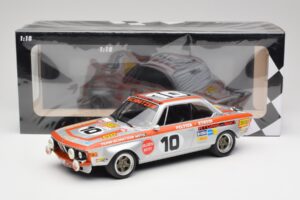 BMW 2800 CS Team Schnitzer #10 J. Fitzpatrick / J. Peltier Spa 1972 Minichamps 1:18 155722710 Metāls — attēls 6 no 6