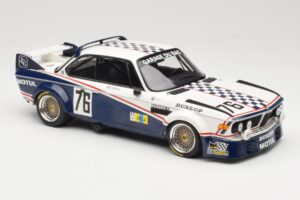 BMW 3.0 CSL E9 Garage Du Bac #76 P. Depnic / H. Coulon 24 Hours of Le Mans 1977 Minichamps 1:18 155772576 Metāls — attēls 4 no 6