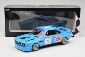 BMW 3.0 CSL E9 #1 Precision Liegeoise J. Peltier / C. Lafosse Winners 4 Hours Monza 1974 Minichamps 1:18 155742681 Metāls — attēls 6 no 6