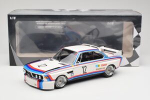 BMW 3.0 CSL E9 #12 BMW Motorsport C. Amon / H-J. Stuck Winners 6 Hours Nurburgring 1973 Minichamps 1:18 155732612 Metāls — attēls 6 no 6