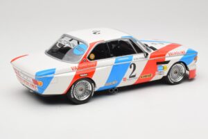 BMW 3.0 CSL E9 #2 Luigi Racing A. de Fierlant / P. Xhenceval Winners 24 Hours of Spa 1975 Minichamps 1:18 155752602 Metāls — attēls 2 no 6