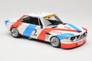 BMW 3.0 CSL E9 #2 Luigi Racing A. de Fierlant / P. Xhenceval Winners 24 Hours of Spa 1975 Minichamps 1:18 155752602 Metāls — attēls 4 no 6