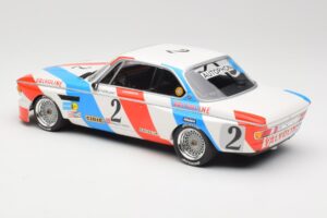 BMW 3.0 CSL E9 #2 Luigi Racing A. de Fierlant / P. Xhenceval Winners 24 Hours of Spa 1975 Minichamps 1:18 155752602 Metāls — attēls 5 no 6