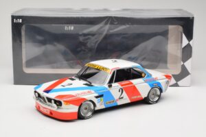 BMW 3.0 CSL E9 #2 Luigi Racing A. de Fierlant / P. Xhenceval Winners 24 Hours of Spa 1975 Minichamps 1:18 155752602 Metāls — attēls 6 no 6