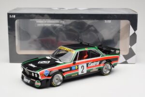 BMW 3.0 CSL E9 #2 Luigi Racing J-M. de Wael / A. de Fierlant Winners GP Nurburgring 1976 Minichamps 1:18 155762502 Metāls — attēls 6 no 6