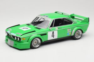 BMW 3.0 CSL E9 #4 Jolly Club Milano C. Finotto / C. Facetti Winners ETCC Zandvoort 1979 Minichamps 1:18 155792504 Metāls