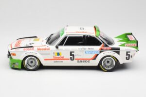 BMW 3.0 CSL E9 #5 Assoc Interim J-C. Chavan / A. Detrin Winners 24 Hours of Spa 1976 Minichamps 1:18 155762505 Metāls — attēls 3 no 6