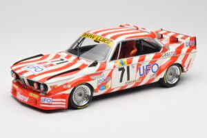 BMW 3.0 CSL E9 #71 Luigi Racing P. Xhenceval / J. Dieudonné 24 Hours of Le Mans 1977 Minichamps 1:18 155772571 Metāls
