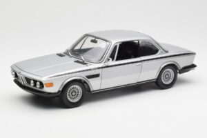 BMW 3.0 CSL E9 Sudrabs Minichamps 1:18 180029020 Metāls