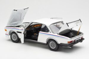 BMW 3.0 CSL E9 Ar Spoileru Komplektu Balts Minichamps 1:18 180029021 Metāls — attēls 5 no 8