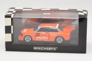 BMW 320i Group 5 #23 E. Cheever / G. Villeneuve 6 Hours of Mosport Class Winners 1977 Damaged Spoiler Minichamps 1:43 4007723 — attēls 5 no 5
