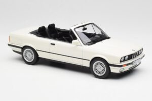 BMW 325i E30 Kabriolets Alpine Balts Norev 1:18 183213 Metāls — attēls 4 no 6