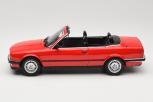 BMW 325i E30 Kabriolets Spilgti Sarkans Otto 1:18 OT1194 Sveķi — attēls 3 no 6
