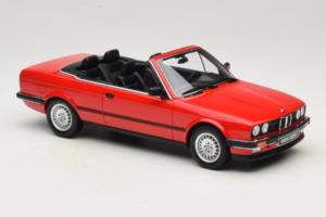 BMW 325i E30 Kabriolets Spilgti Sarkans Otto 1:18 OT1194 Sveķi — attēls 4 no 6