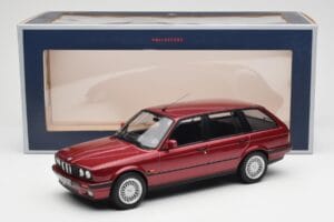 BMW 325i E30 Touring Sarkans Metallic Norev 1:18 183218 Metāls — attēls 6 no 6