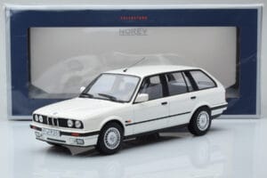 BMW 325i E30 Touring Balts Ierobežots Izlaidums Norev 1:18 183217 Metāls — attēls 6 no 6