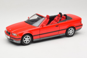 BMW 325i E36 Kabriolets Sarkans Maisto 1:18 50229 Metāls