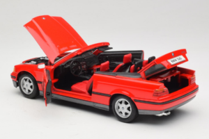 BMW 325i E36 Kabriolets Sarkans Maisto 1:18 50229 Metāls — attēls 5 no 8