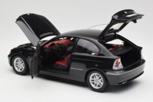 BMW 325Ti Compact E46 Melns Kyosho 1:18 80430024440 Metāls — attēls 4 no 7