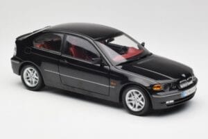 BMW 325Ti Compact E46 Melns Kyosho 1:18 80430024440 Metāls — attēls 5 no 7