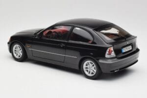 BMW 325Ti Compact E46 Melns Kyosho 1:18 80430024440 Metāls — attēls 6 no 7