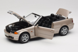 BMW 328i E46 Kabriolets Sand Beige Metallic Kyosho 1:18 80430009756 Metāls — attēls 2 no 9