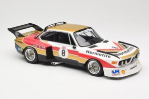BMW 3.5 CSL E9 Hermetite #8 J. Fitzpatrick / T. Walkinshaw 1000 km Nurburgring 1976 Minichamps 1:18 155762608 Metāls — attēls 4 no 6