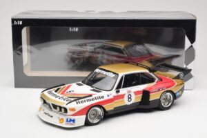 BMW 3.5 CSL E9 Hermetite #8 J. Fitzpatrick / T. Walkinshaw 1000 km Nurburgring 1976 Minichamps 1:18 155762608 Metāls — attēls 6 no 6