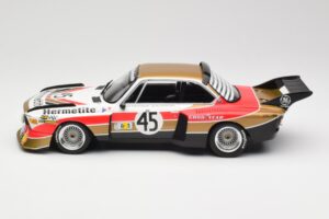 BMW 3.5 CSL E9 #45 Hermetite T. Walkinshaw / J. Fitzpatrick 24 Hours of Le Mans 1976 Minichamps 1:18 155762645 Metāls — attēls 3 no 6