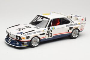 BMW 3.5 CSL E9 #46 Team Brock P. Brock / F. Muir / J. Aubriet 24 Hours of Le Mans 1976 Minichamps 1:18 153762646 Metāls