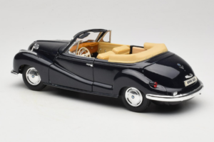 BMW 502 Kabriolets Melns Maisto 1:18 31817 Metāls — attēls 7 no 8