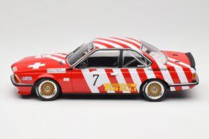 BMW 635 CSi E24 #7 BMW Italia G. Brancatelli / H. Kelleners Brno Grand Prix 1984 Minichamps 1:18 155842507 Metāls — attēls 3 no 6