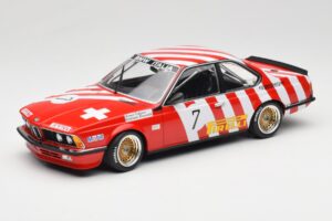 BMW 635 CSi E24 #7 BMW Italia G. Brancatelli / H. Kelleners Brno Grand Prix 1984 Minichamps 1:18 155842507 Metāls