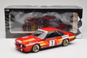 BMW 635 CSi E24 #1 U. Felder / D. Hamelmann Auto Budde Winners 24 Hours of Nürburgring 1985 Minichamps 1:18 155852501 Metāls — attēls 6 no 6