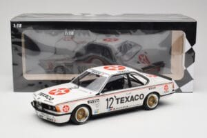 BMW 635 CSi E24 #12 R. Metge / C. Ballot-Léna Bavaria Automobiles 24 Hours of Spa 1985 Minichamps 1:18 155852513 Metāls — attēls 6 no 6