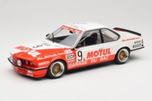 BMW 635 CSi E24 #9 Hollinger / P. Giroix Garage du Bac 24 Hours of Spa 1984 Minichamps 1:18 155842509 Metāls
