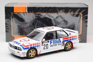 BMW E30 M3 #20 M. Duez / A. Lopes 1000 Lakes Rally 1989 IXO 1:18 18RMC132 Metāls — attēls 6 no 6