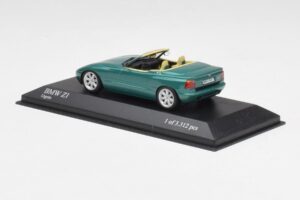 BMW Z1 E30 Britu Sacīkšu Zaļš Minichamps 1:43 400020100 Metāls — attēls 3 no 4