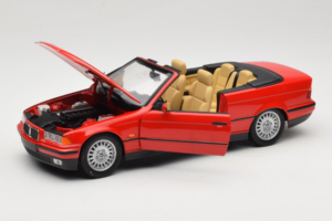 BMW 3 Series E36 Kabriolets Sarkans UT Models 1:18 BMW005 Metāls — attēls 2 no 8