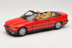 BMW 3 Series E36 Kabriolets Sarkans UT Models 1:18 BMW005 Metāls