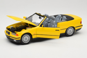 BMW 3 Series E36 Kabriolets Dzeltens UT Models 1:18 BMW007 Metāls — attēls 2 no 8