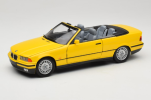BMW 3 Series E36 Kabriolets Dzeltens UT Models 1:18 BMW007 Metāls